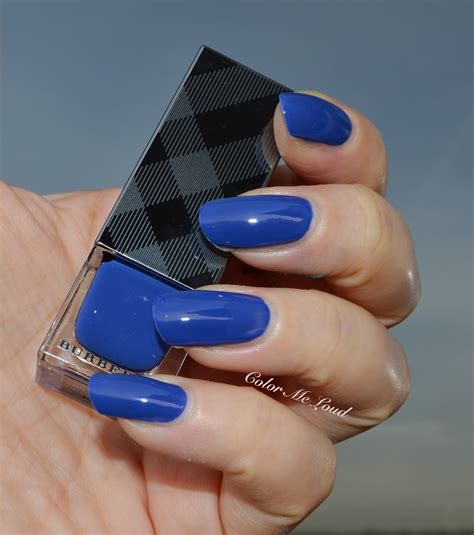 blue burberry nails|Burberry nail polish.